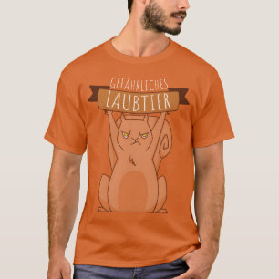 Camiseta Animais Esverdeados Perigosos amigos Esquilo