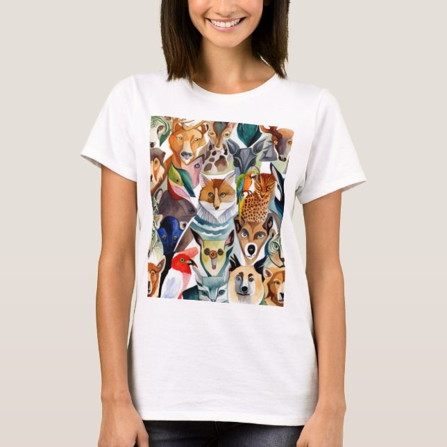 Camiseta Animais incríveis (Frente)