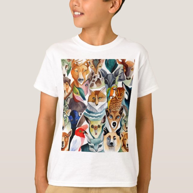 Camiseta Animais incríveis (Frente)