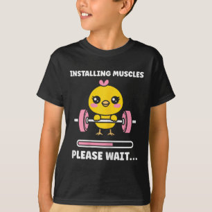 Camiseta Animais Instalando Músculos Fitness Musculação Ch