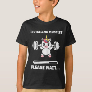 Camiseta Animais Instalando Músculos Fitness Musculação Des