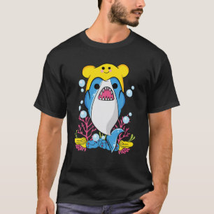 Camiseta Animais Kawaii - Tubarões - Foca-Bebê - Aes Japo