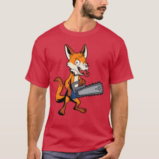 Camiseta Animais Monstros Motosserra Para família