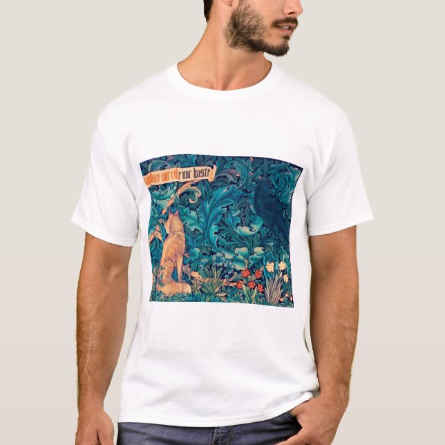 Camiseta Animais na Floresta, William Morris T-Shirt (Frente)