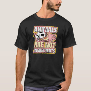 Camiseta Animais Não São Ingredientes Ético Pro Vegan Advo