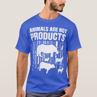 Camiseta Animais Não São Produtos engraçado