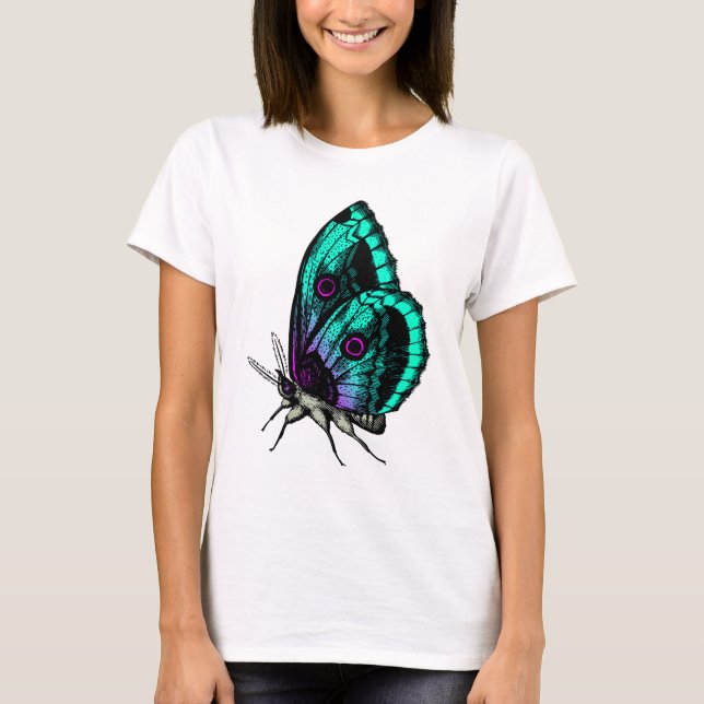 Camiseta Animais, Natureza, Borboletas Imagens (Frente)