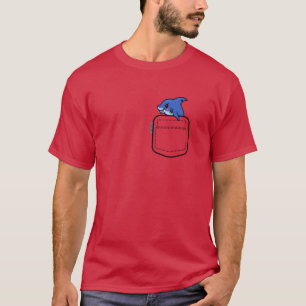 Camiseta Animais no bolso Amigos do bolso do peito