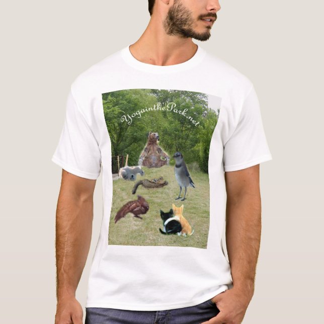Camiseta animais no parque (Frente)