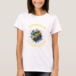 Camiseta Animais nossos vizinhos na terra do planeta