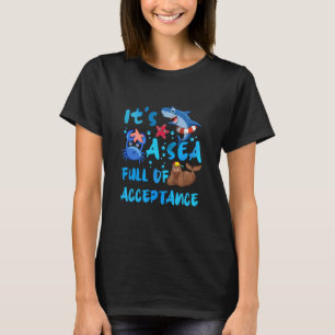 Camiseta Animais Oceânicos Autismo & Normal É Um Mar Cheio