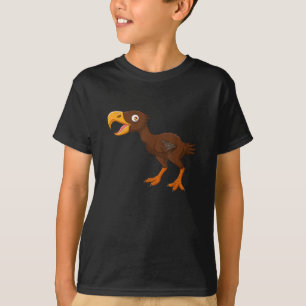 Camiseta Animais Pré-Históricos de Desenho Animado Fofos Pá