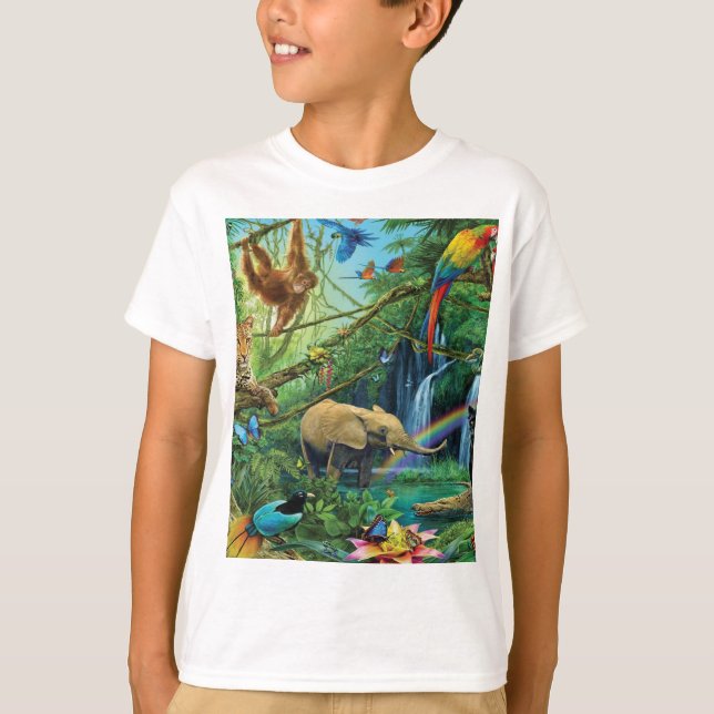 Camiseta Animais que vivem juntos travesseiros decorativos (Frente)