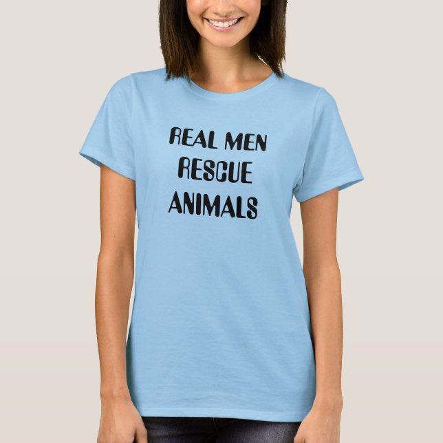 CAMISETA ANIMAIS REAIS DE MENRESCUE (Frente)