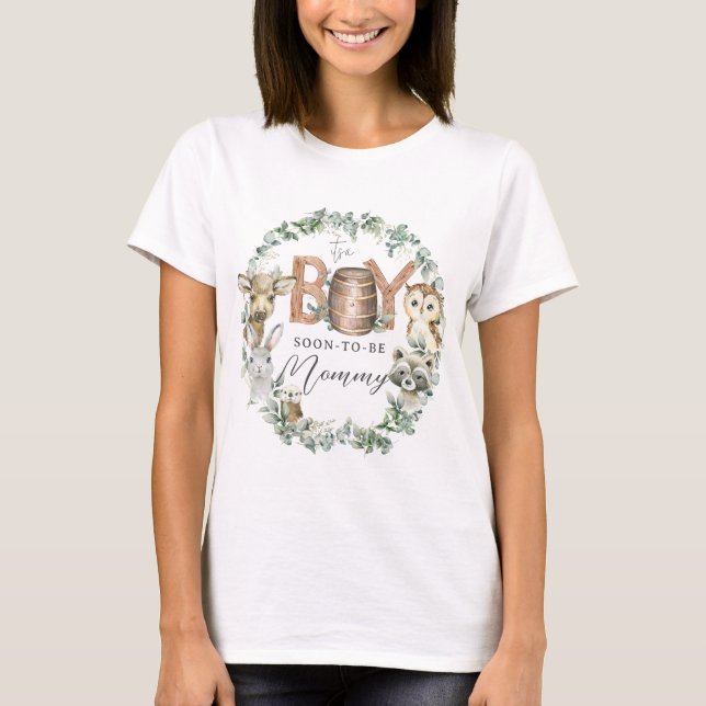 Camiseta Animais Russos de Floresta Selvagem Mamães Chás (Frente)