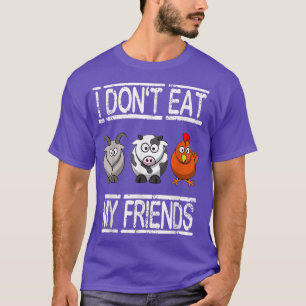 Camiseta Animais São Amigos Não Comida Vegan Vegetarian Gre