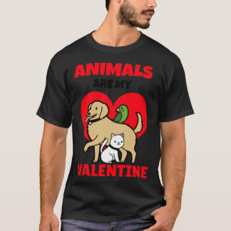 Camiseta Animais São Meu Dia Dos Namorados Cachorro Gato  V
