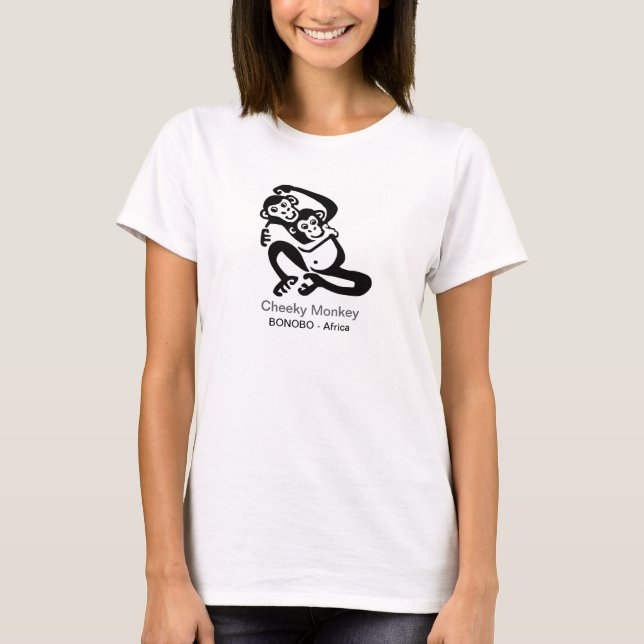 Camiseta Animais selvagens - BONOBO - Imagem animal (Frente)