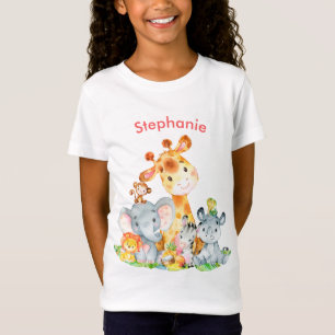 Camiseta Animais Selvagens Cártaros Safari, de Cor-de-Águ