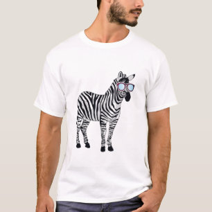 Camiseta Animais Selvagens da Vida Selvagem de Zebra, vidro