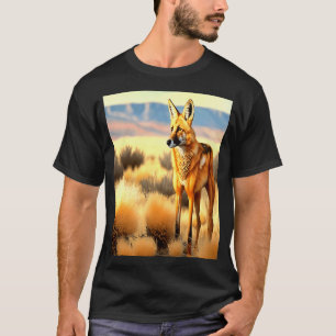 Camiseta Animais Selvagens de Cães Selvagens Maned Wolf