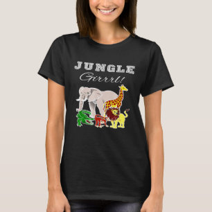 Camiseta Animais Selvagens do Jardim Zoológico Safari