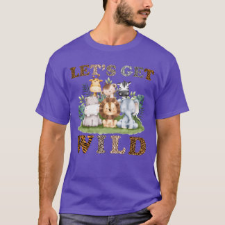 Camiseta Animais Selvagens do Zoológico Meninos Meninas Kaw