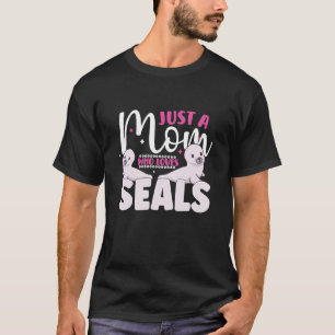 Camiseta animais selvagens focas focas focas doce mar
