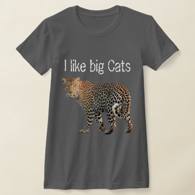 Camiseta Animais selvagens leopardo (Postura )