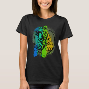 Camiseta Animais Selvagens Montanha branca Tiger 1