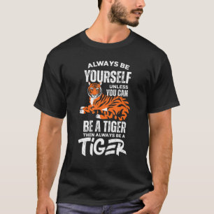 Camiseta Animais Selvagens São Sempre Crianças Mais Tigres