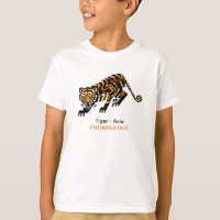 Animais selvagens - Tigre - Cinzas de origem anima