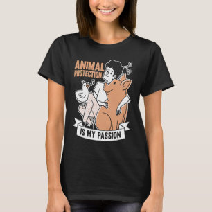 Camiseta Animais Sobre Conserv De Salvamento Dos Ativistas