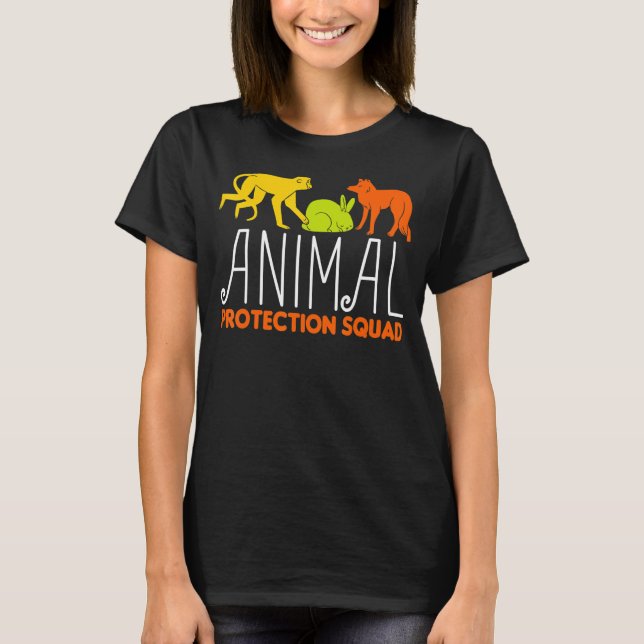 Camiseta Animais Sobre Conserv De Salvamento Dos Ativistas  (Frente)