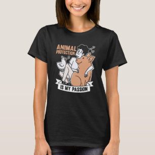 Camiseta Animais Sobre Conserv De Salvamento Dos Ativistas