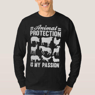 Camiseta Animais Sobre Conserv De Salvamento Dos Ativistas