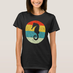 Camiseta Animais Submarinos Retro Cavalo-marinho Vintage