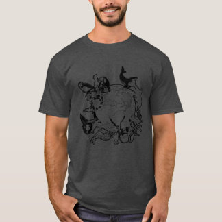 Camiseta Animais Terra Salvar Animais Amantes da Terra Meio
