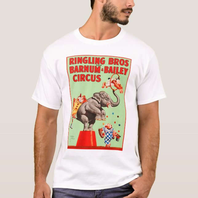 Camiseta ANIMAIS TREINADOS Ringling Bros Barnum Bailey Circ (Frente)