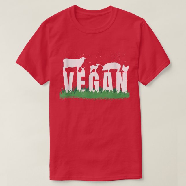 Camiseta Animais Vegan (Frente do Design)