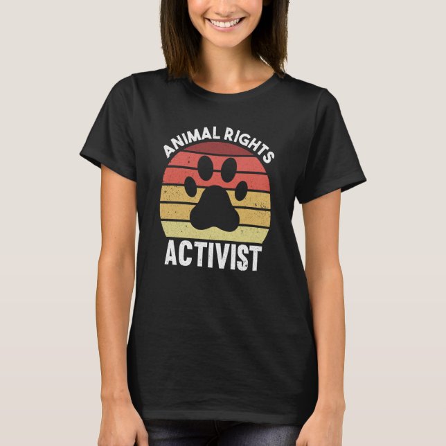 Camiseta Animal Activist Rescue Animals Conservation Rights (Frente)