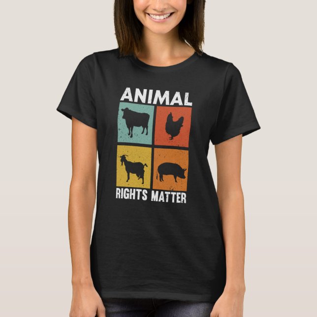 Camiseta Animal Activist Rescue Animals Conservation Rights (Frente)