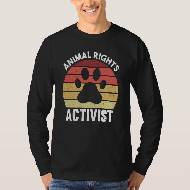 Camiseta Animal Activist Rescue Animals Conservation Rights (Frente)
