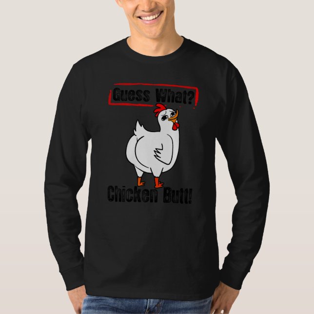 Camiseta Animal adivinha qual galinha-Bumbum corta-se (Frente)