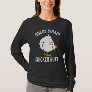 Camiseta Animal Adivinha Que Galinha De Bumbum De Frango Se