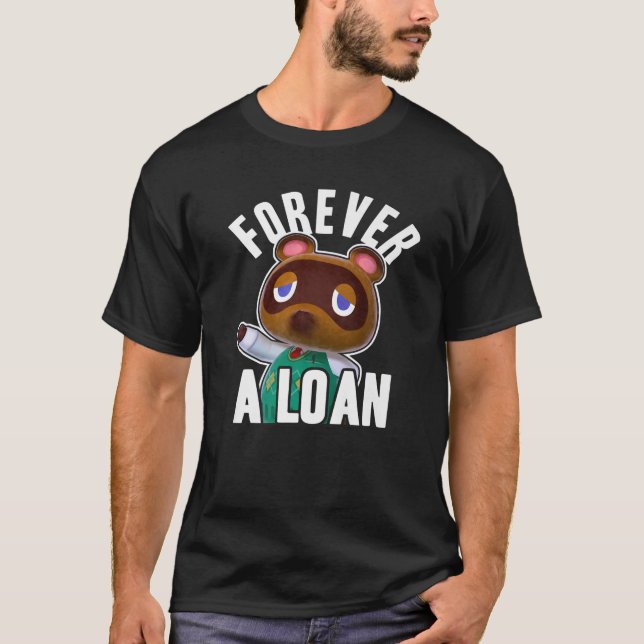 Camiseta Animal Atravessando Tom Nook Para Sempre Um Prêmio (Frente)