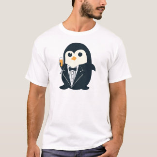 Camiseta animal bonito do smoking do pinguim adorável