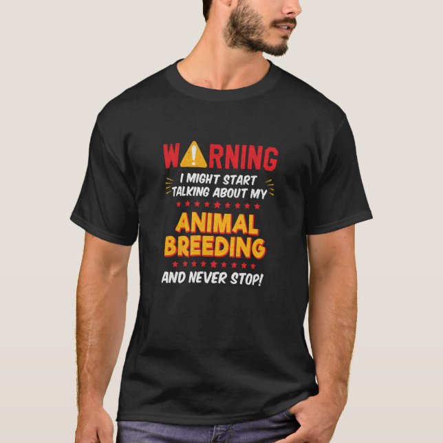 Camiseta Animal Breeding Breeder Joke Graphic (Frente)