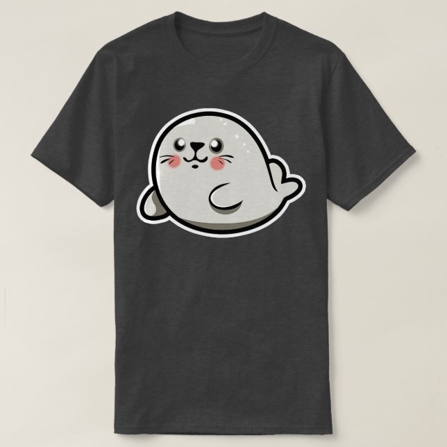 Camiseta animal chibi kawaii (Frente do Design)