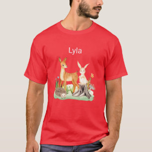 Camiseta Animal coelho ouriço Lyla amigos